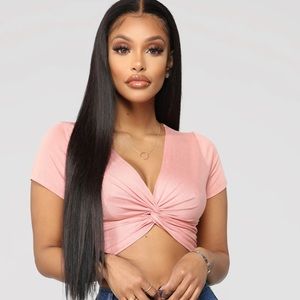 Twist front crop top